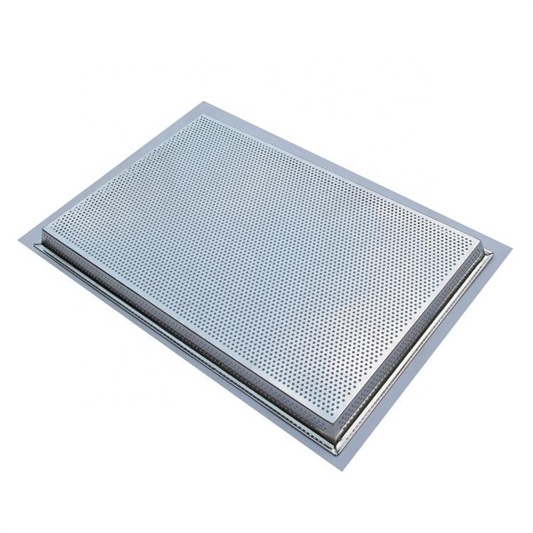 Customized Stainless Steel solid and Perforated Baking Tray Oven Tray Baking Pan Baking Sheet