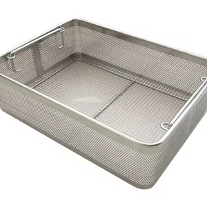 Customized 304 316 stainless steel wire mesh basket / sterilization mesh baskets / storage basket