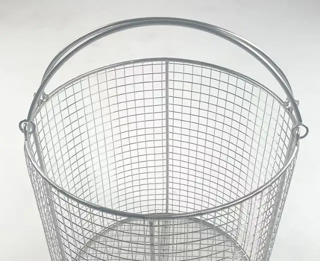 Customizable 304 stainless steel storage basket for sturdy and durable food and clothing storage