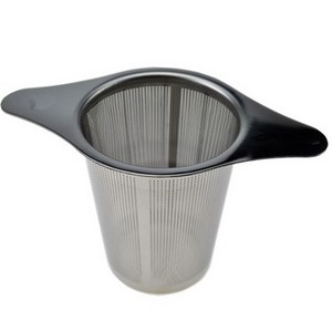 Stainless steel tea strainer with double ear handle, universal tea filter with lid, 304 tea strainer, tea net, health pot