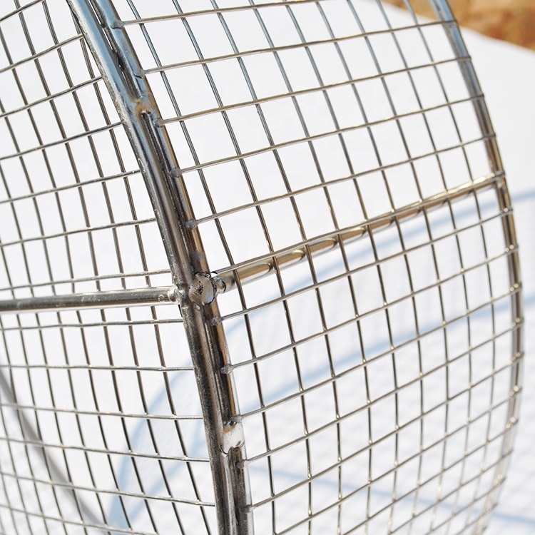 Customized Stainless Steel 304 Round Organizer Wire Basket for Cabinets Pantry Countertop Mesh Open Storage Bin Metal Basket