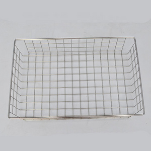 Customized Stainless Steel 304 Organizer Wire Basket for Shelves Cabinets Pantry Countertop Mesh Open Storage Bin Metal Basket