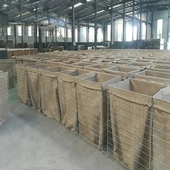 Wholesale custom flood wall barrier galvanized welded gabion wall bastion defence barrier for sale