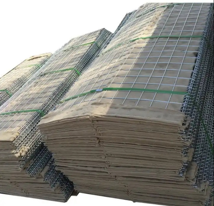 Wholesale custom flood wall barrier galvanized welded gabion wall bastion defence barrier for sale