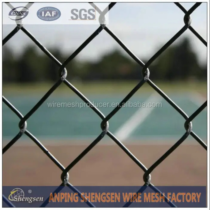 black vinyl coated chain link fence 6 foot chain link fence plastic coated chain link fence with high quality