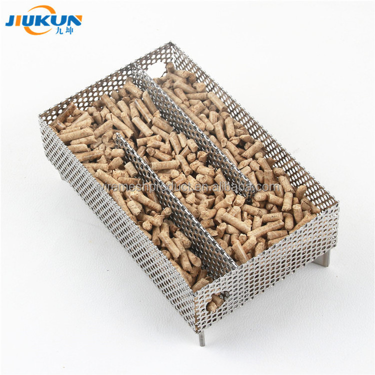 12 Hours Pellet Maze Smoker Tray, Perfect for Hot or Cold Meat, Cheese, Fish and Pork Smoking, 5