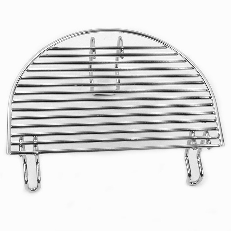 metal half moon 18inch grill grate made of stainless steel outdoor fire pit round wire mesh grill grate