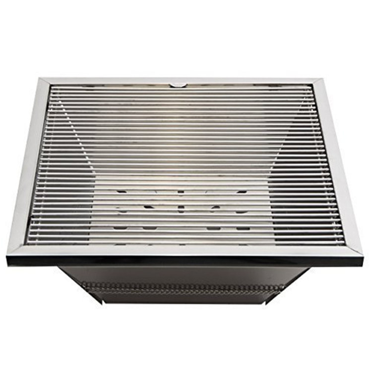 Jiukun Stainless Steel 304 Flatpack Portable Stainless Steel Grill and Fire Pit