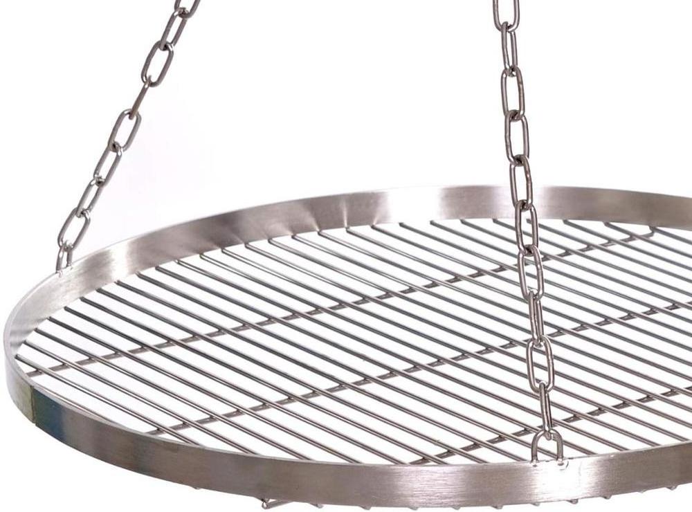 customized  grill grate  with chain food grade stainless steel for swing grill  BBQ Grill grate with rope 15 mm bar distance