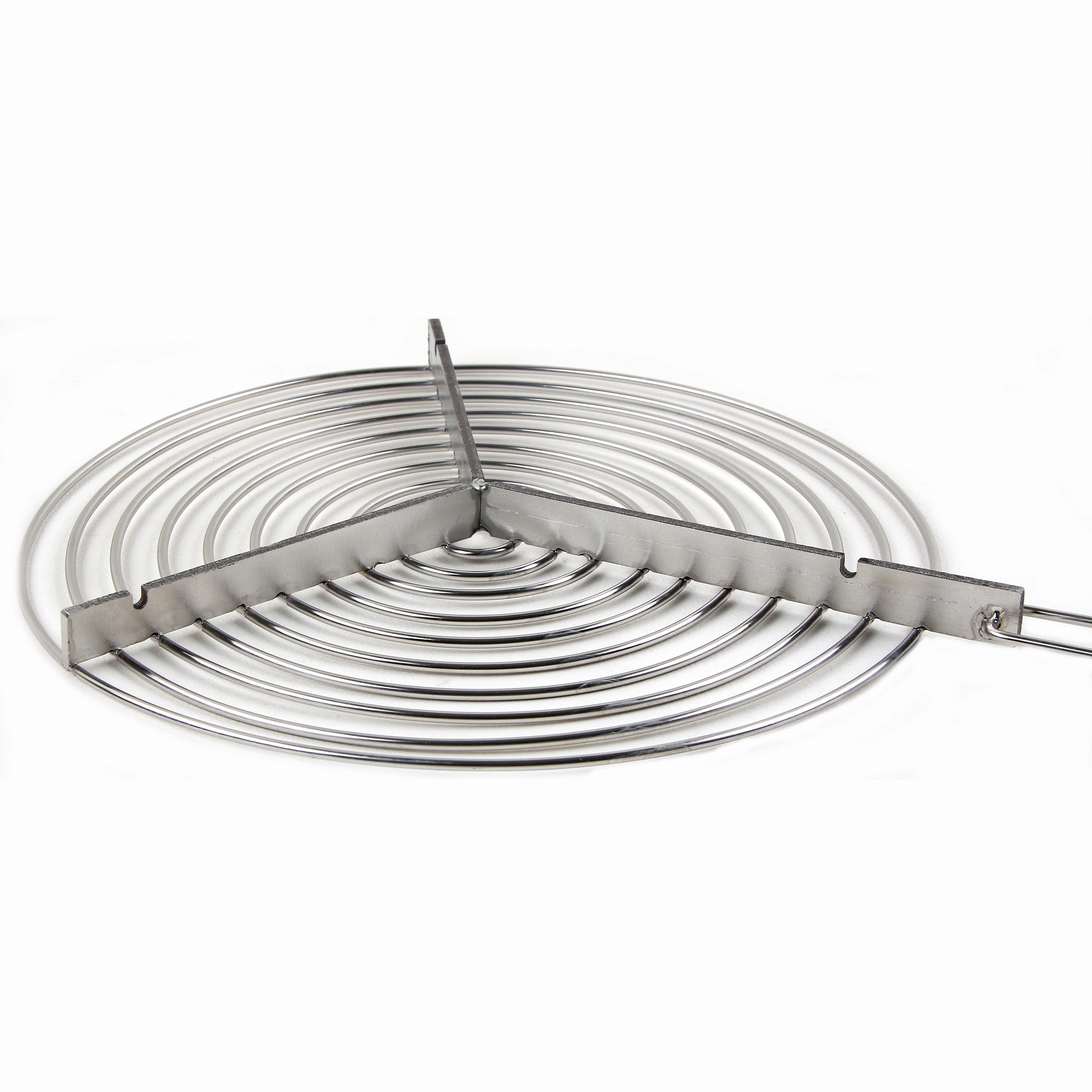 Round Fire Pit Grate with trivet for Outdoor Campfire Grill Cooking