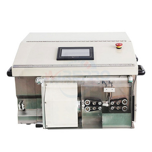 SC-A01 0.6-4.0mm full automatic coaxial wire  coax cable cutting and stripping machine