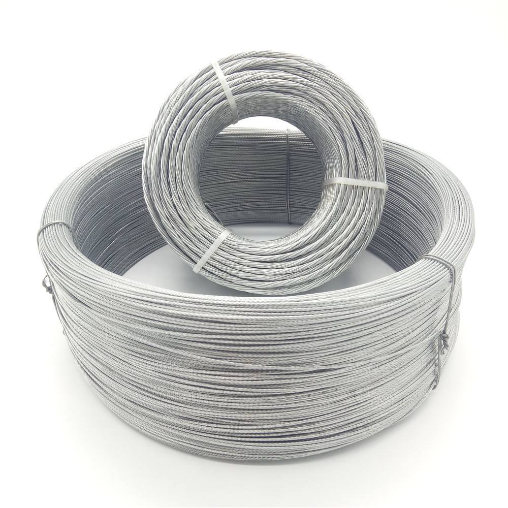 4.5mm 1x7 high tension High Strength low relaxation Spiral PC galvanized strands Carbon Fiber steel Wire rope for drilling rig