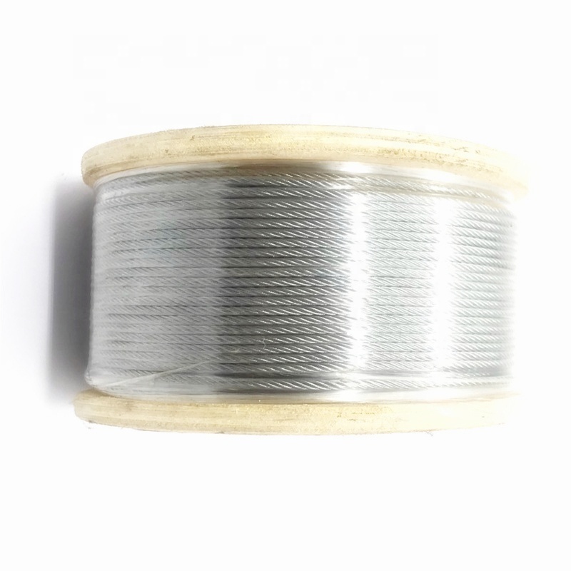 Steel wire ropes for lift door operator 7x19 4mm Industrial door press steel wire rope cable