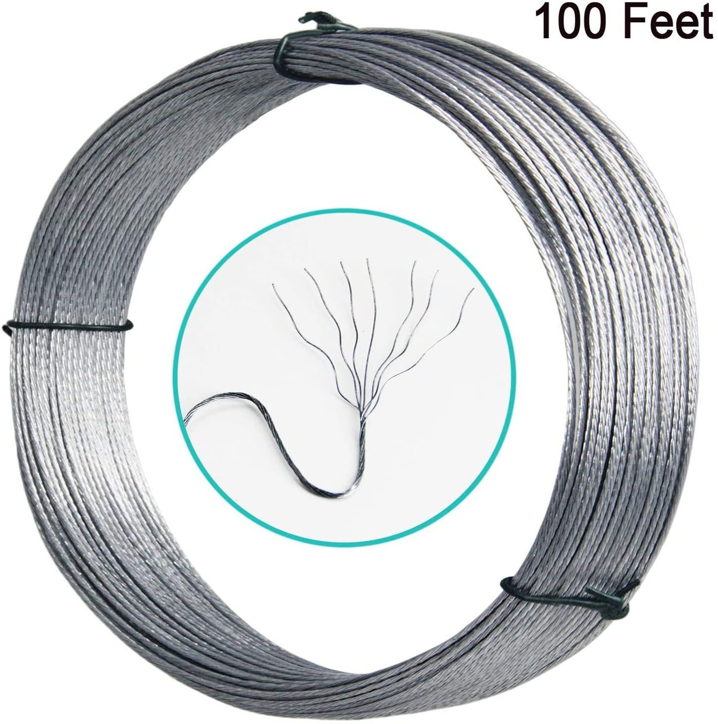 Iron rope manufacturers 1x7 1.0mm galvanized iron wire rope with certification for hanging wire compact