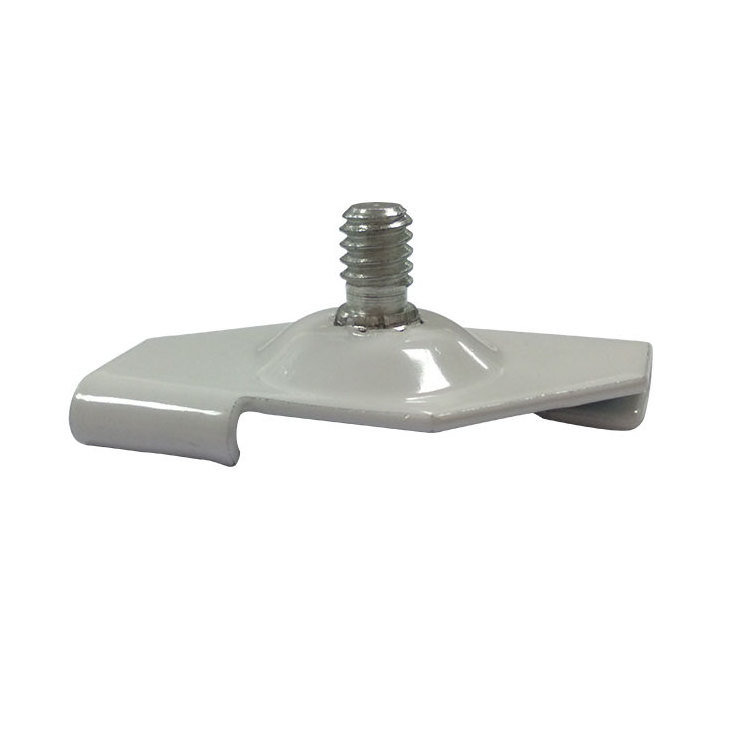 T bar clip ceiling Grid with screw for LED Light and 24MM track