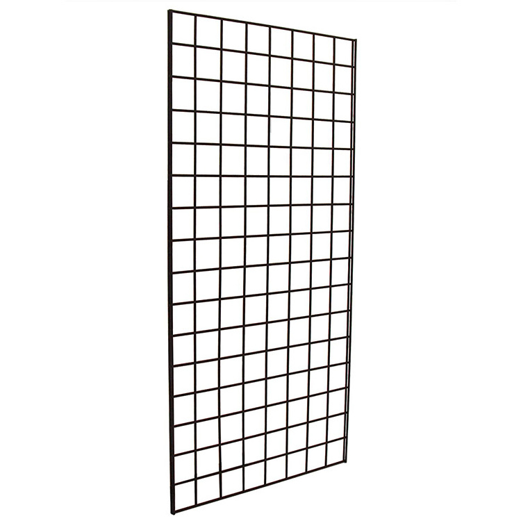 AMJ Carbon Steel Wall Organizer Wire Mesh Clothing Display Rack Electroplated Gridwall Panel