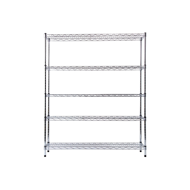 AMJ Carbon Steel 5 Tiers Nsf Approval Household Storage Steel Wire Shoe Rack