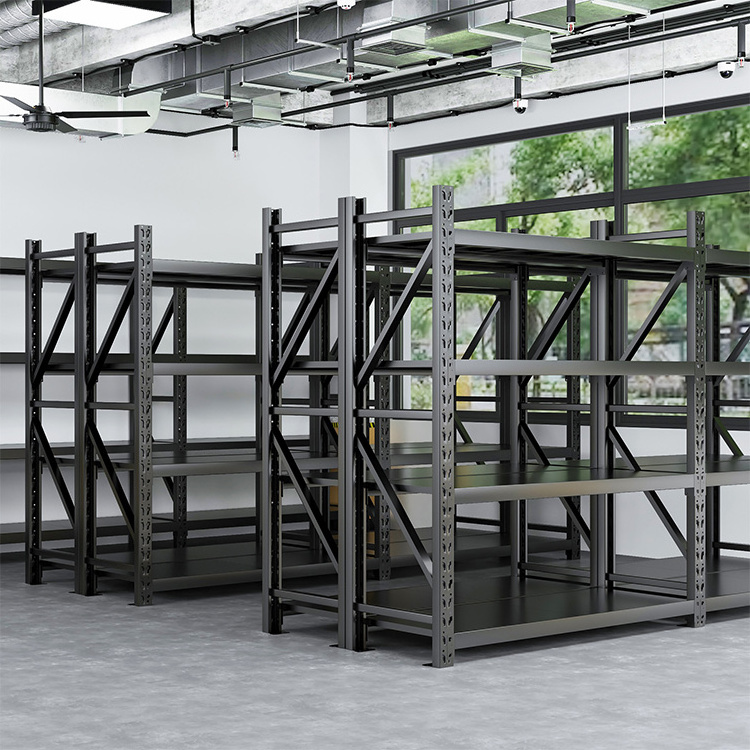 factory made metal Industrial Warehouse garage storage shelves rack units