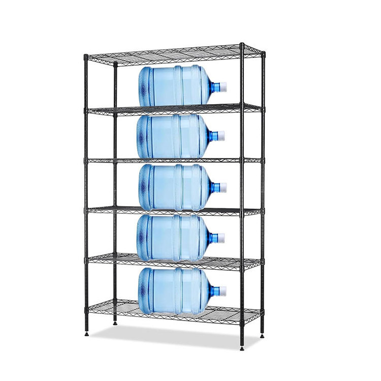 Heavy Duty NSF approval Powder Coating black comercial Metro Office Garage wire shelving unit