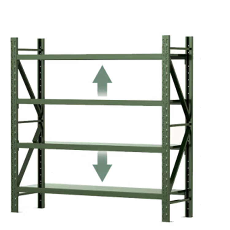 Heavy Duty Meta Side Mesh Metal Warehouse Storage Rack Shelves With Wheels