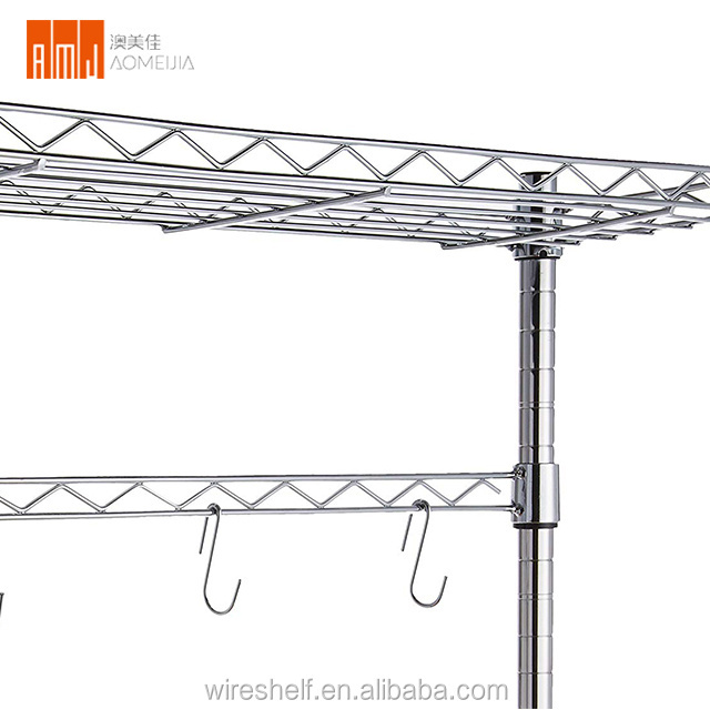 Shelf use s wire hanging metal hook  for Rack Wire Shelving Use