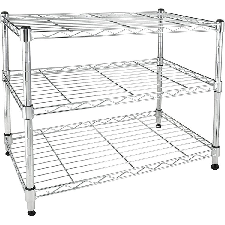 Wholesale Price Adjustable Metal Home Storage NSF chrome coated Wire Racks Shelving Unit