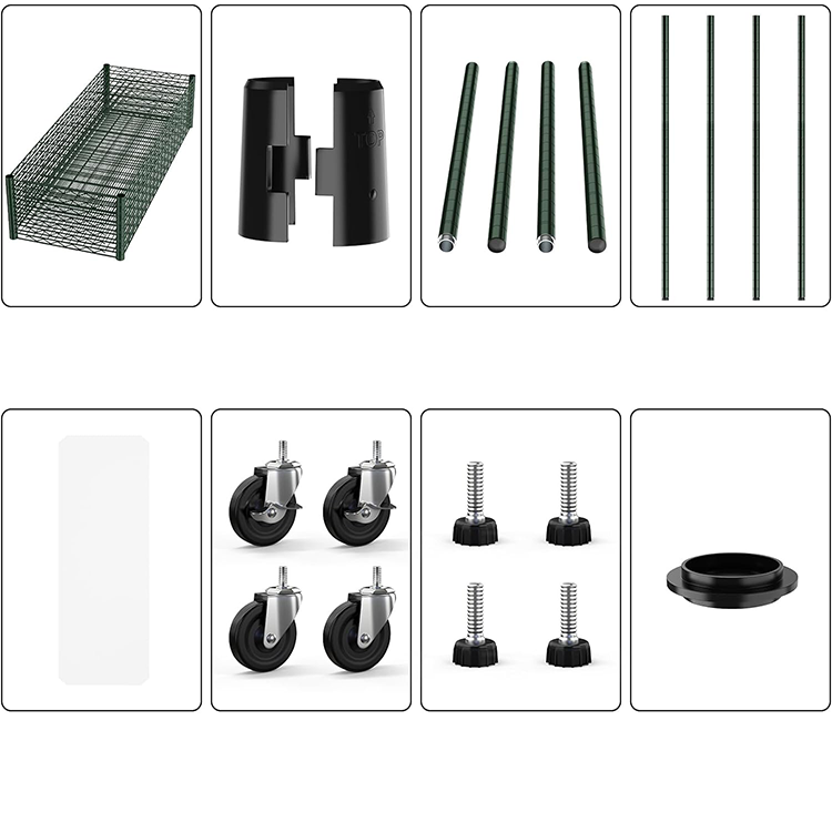 Customized Size Nsf Approval Adjustable Epoxy Storage Shelf Wire Shelving Unit