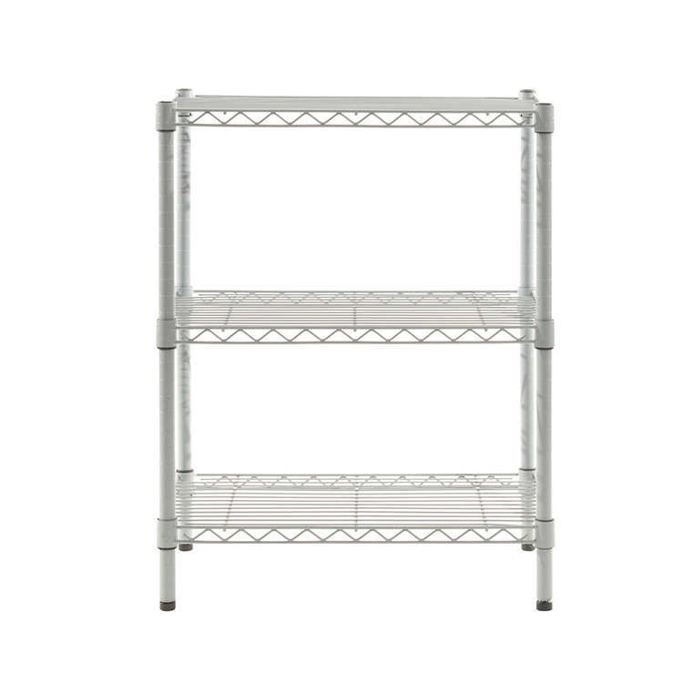 AMJ Light-Duty Adjustable Household Small 3 Tier Wire Shelf Rack Shelves For Home