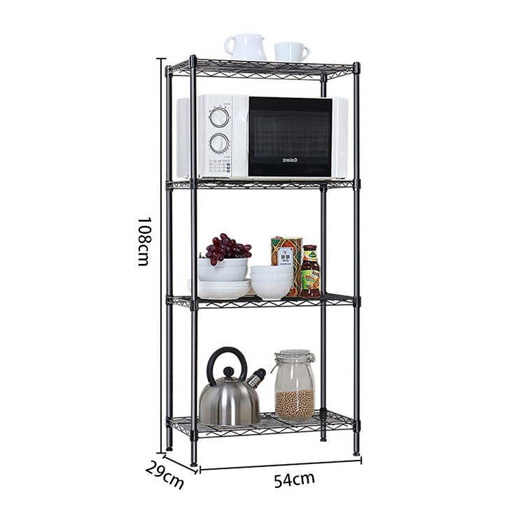 High Quality Mini 4-Tier Wire Shelving storage rack shelf kitchen adjustable rack/shelf