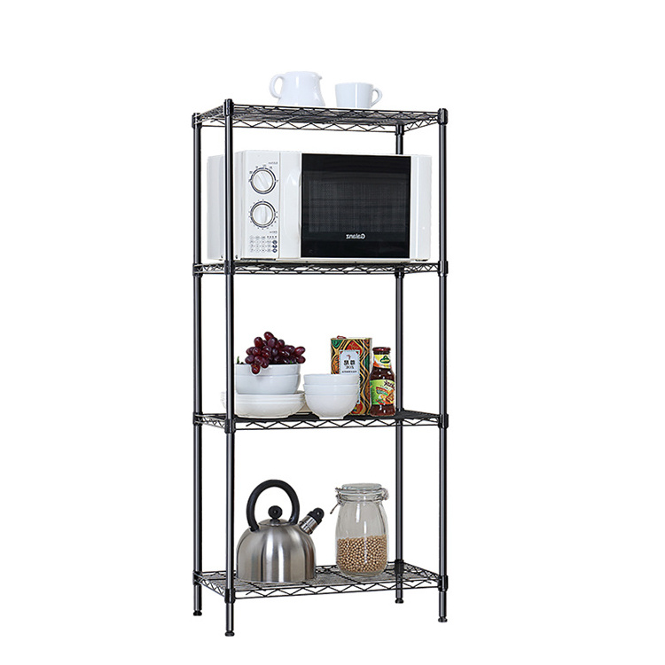 High Quality Mini 4-Tier Wire Shelving storage rack shelf kitchen adjustable rack/shelf