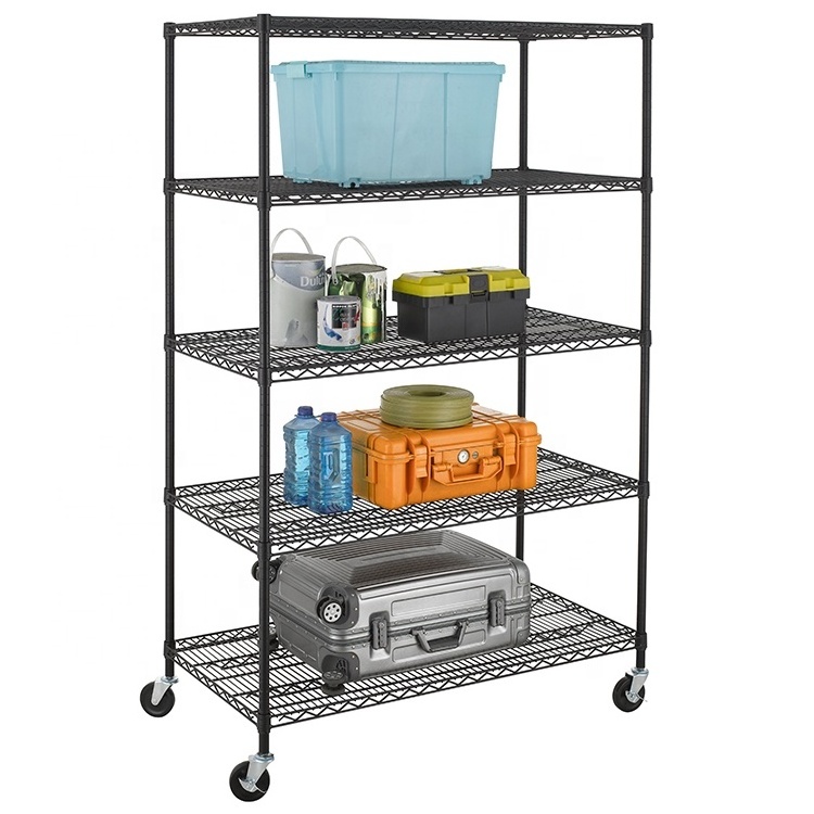 Warehouse storage racks 5 layer 800lbs factory long span industrial metal storage shelves warehouse racking