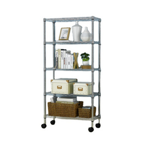 Factory Directly Solid Color Stable Quality Closet Chrome Wire Shelving For Home