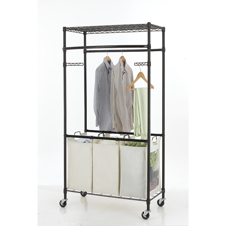 Complete Specification Novel Design Customized Heavy Duty Wire Garment Rack For Living Room