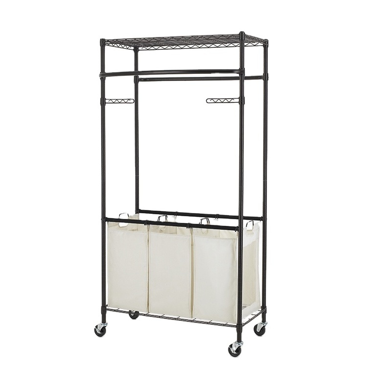 Complete Specification Novel Design Customized Heavy Duty Wire Garment Rack For Living Room