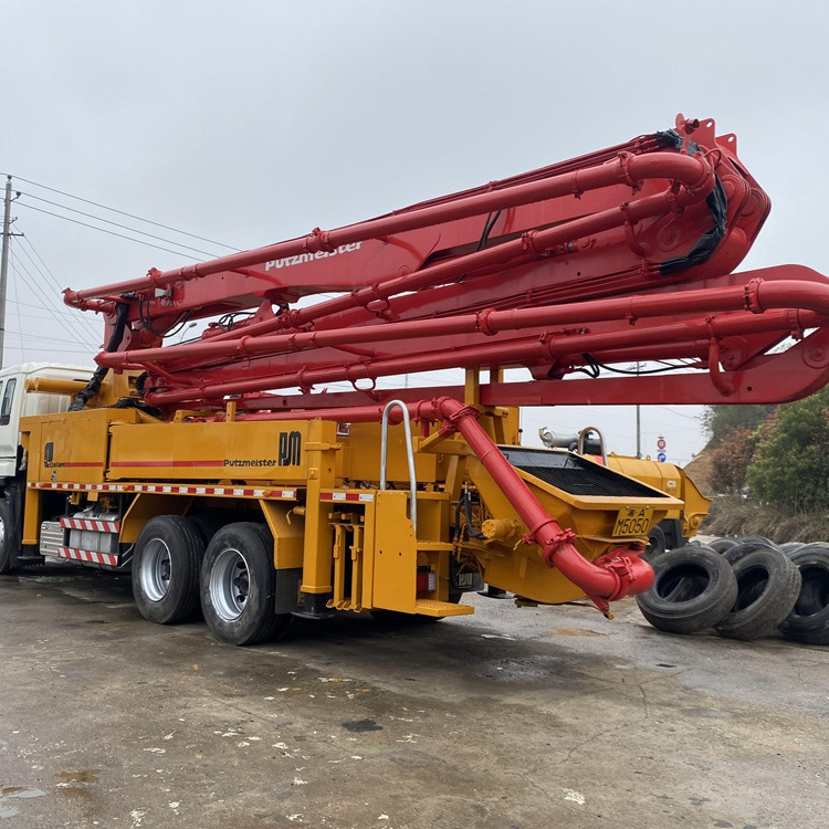 Renew and used boom Putzmeister Isuzu chassis 38M concrete pump truck for sale