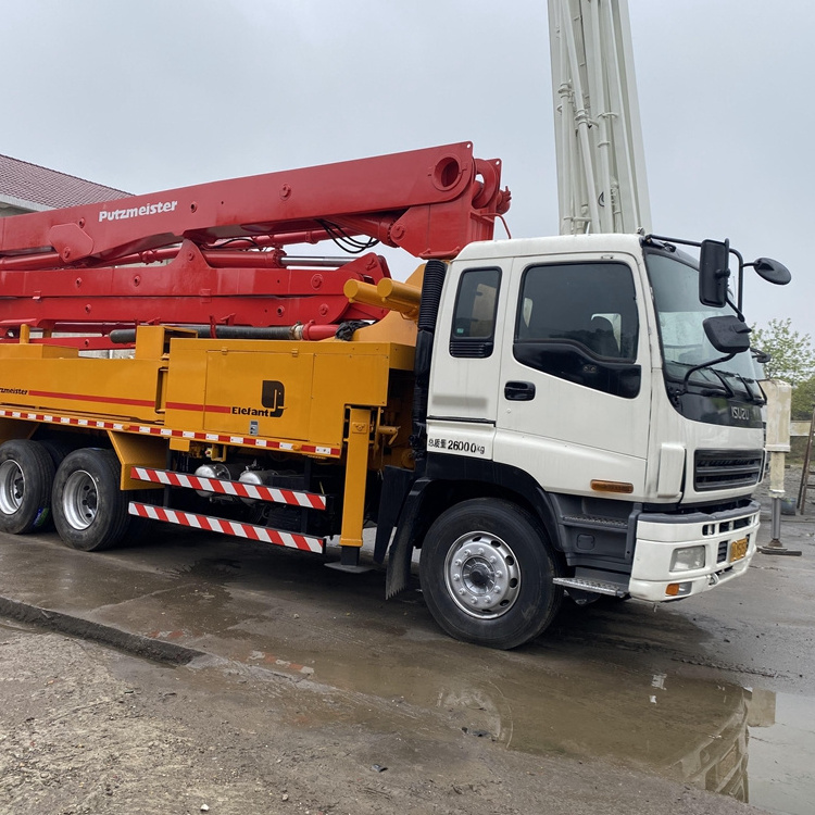 Renew and used boom Putzmeister Isuzu chassis 38M concrete pump truck for sale