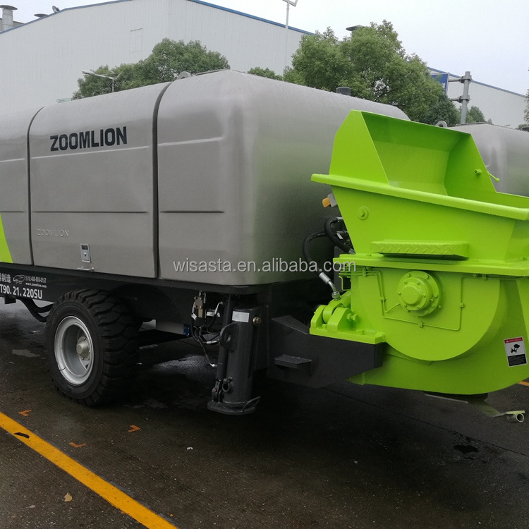 Large portable zoomlion hbt80 hbt90 beton pump machine stationary trailer concrete pump model