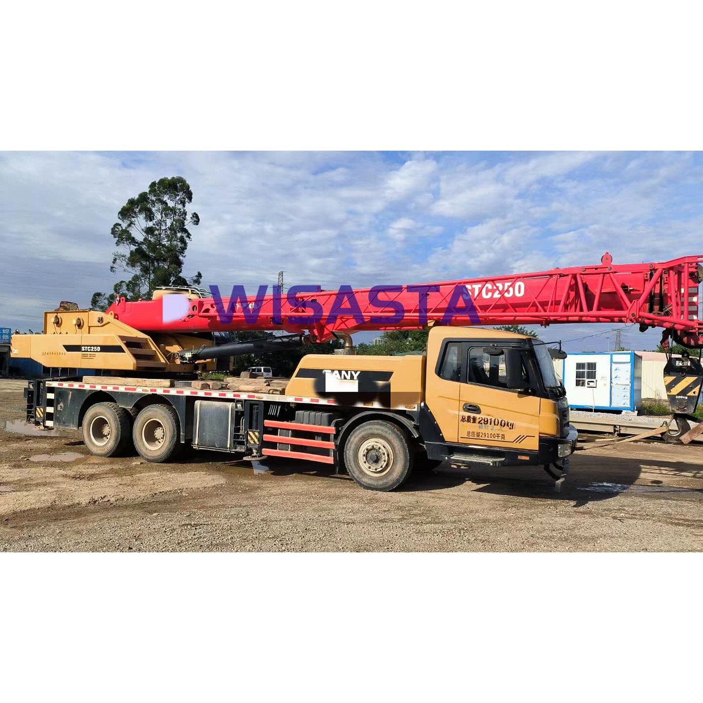 2019 Excellent condition used SANY STC250 crane 25T hoisting machinery 25 tons loading telescopic crane truck for sale price