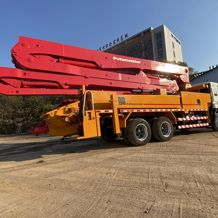 Renew and used boom Putzmeister Isuzu chassis 38M concrete pump truck for sale