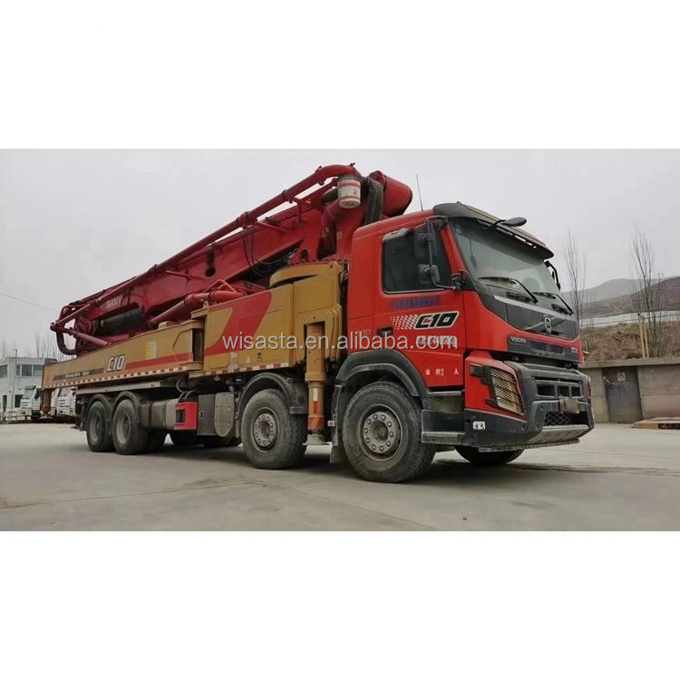 Second hand Sany volvo chassis diesel engine truck mounted concrete pump price in thailand