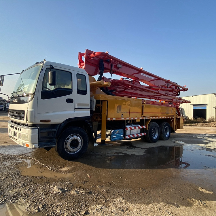 Renew and used boom Putzmeister Isuzu chassis 38M concrete pump truck for sale