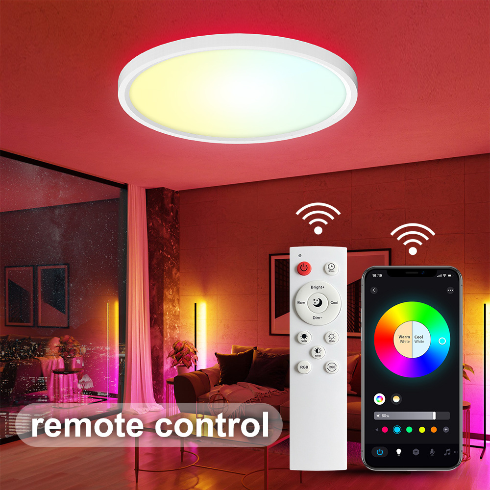 Smart Home Lights Kits Ultra-thin LED Ceiling Light WiFi Smart LED RGB Lights