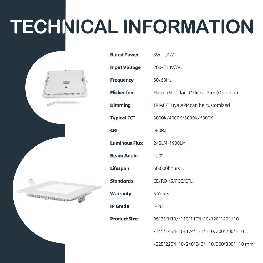 Led Skd   Lighting 9W 12W Lamp Junction Box Canless Pot Seoul Chip Light Ceiling Panel