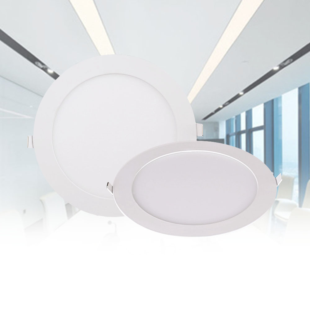 9W 12W Recessed Round Led Frameless Surface Mounted 18W Light Dimmable Ceiling Panel Light For Home Office