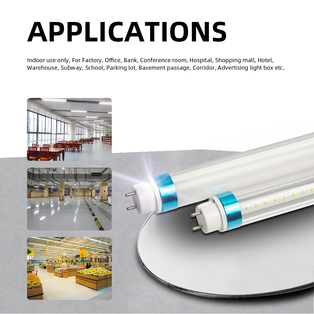 FA8 Single Pin t8 led bulbs 8 foot 40w 6000k 8ft led tube Ballast Bypass replacement for T8 T10 F96T12 fluorescent tubes