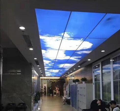 wiscoon Sky Recessed Led Panel Light Ceiling Lamp Window Blue Aluminum Modern 80 IP65 SMD2835 Home Office Led Ceiling 