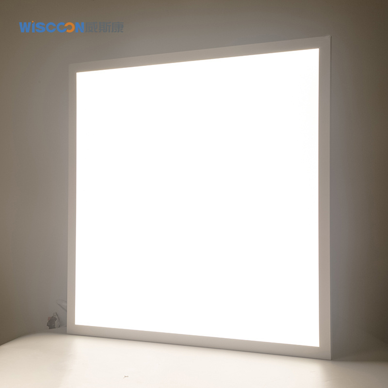 Wiscoon 595x595mm 2ftx2ft 36w 48w LED Edge Lighting Panel 100lm/w  5 years guarantee 2x4 led panel lights slim led deckenleuchte