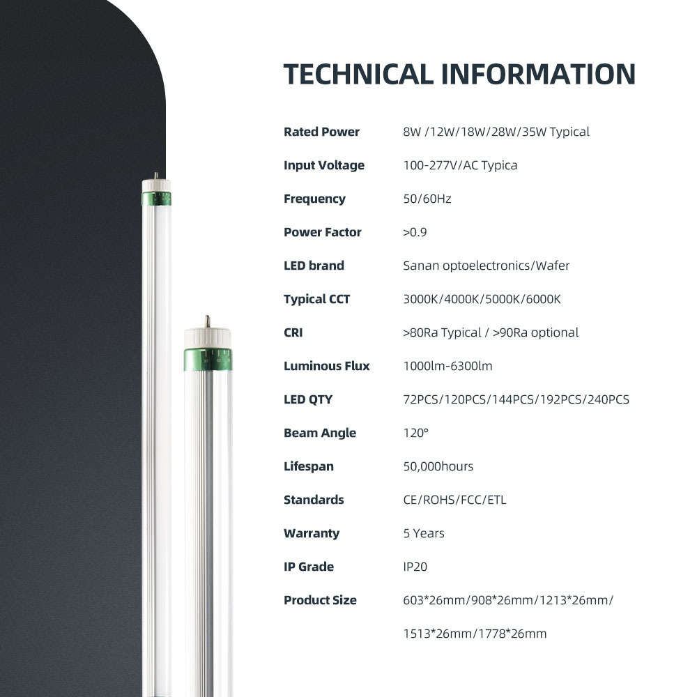 Indoor Lighting Ce Rohs 72w Fa8 Single Pin T8 8ft Led Tube Milky Clear Cover Cool White 6000k 110-277v Wholesale Led Bulbs