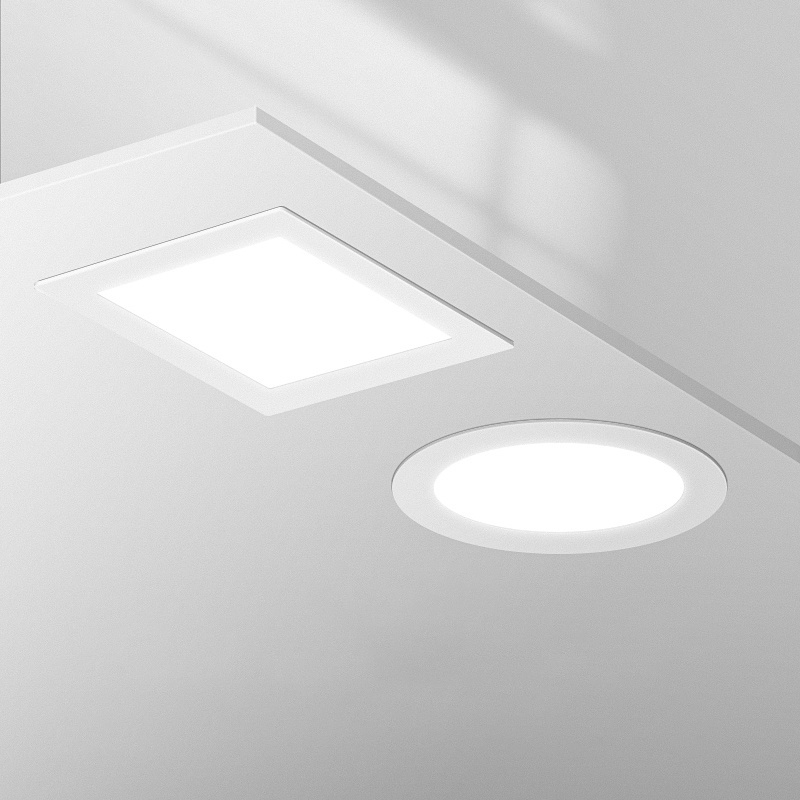 Recessed Aluminum Mini Ultra Slim Round 3W Frameless Led Panel Light