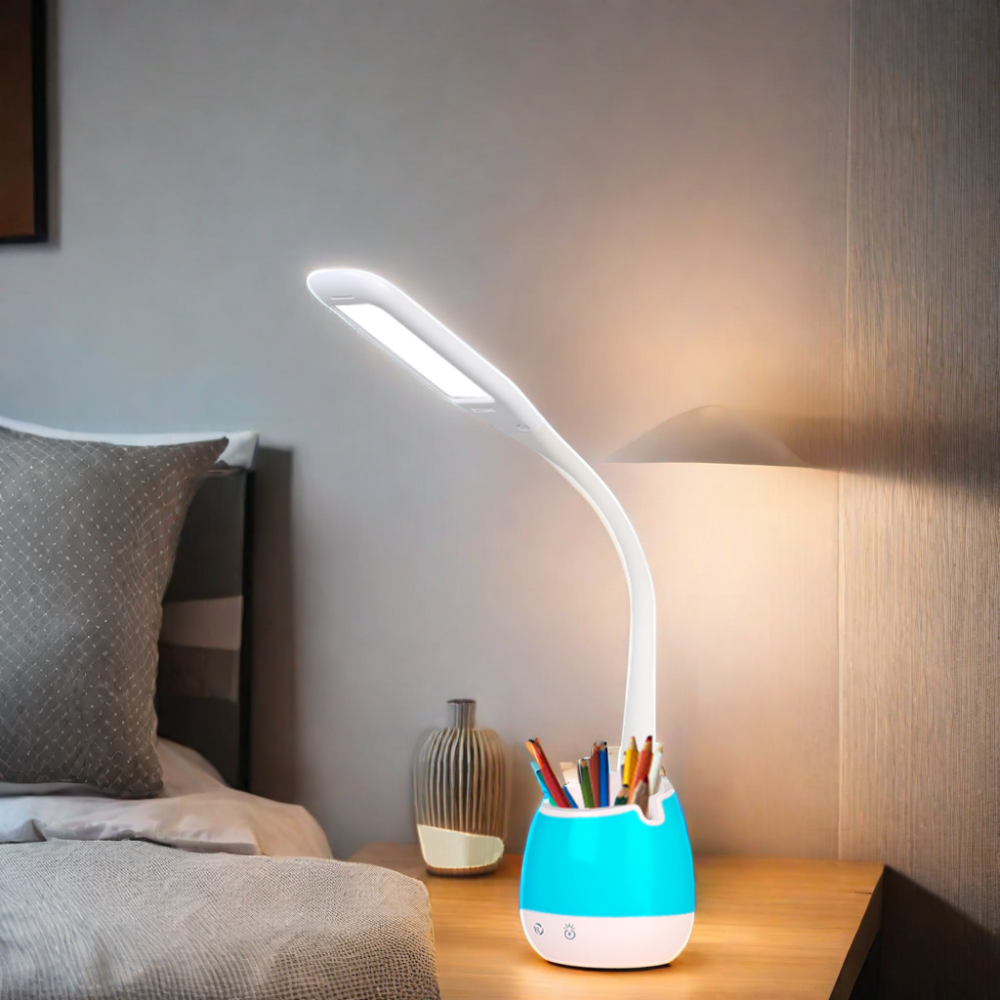 Stylish Dimmable Table Light Hand-Touch Brightness Sleek Dimmable Desk Lamp: Premium Construction